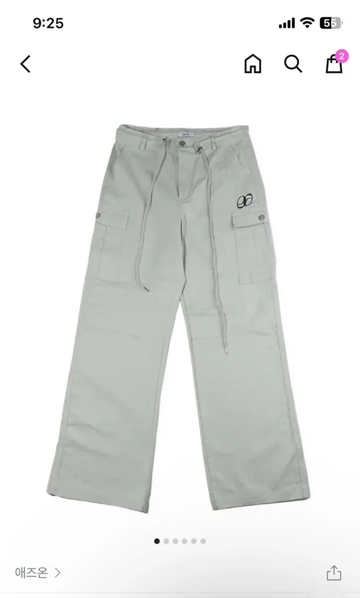 애즈온 Tuanton string cargo pants